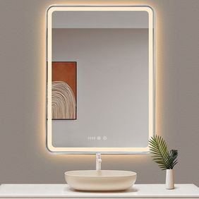 LED огледало за баня с нагревател touch 70х90 + Дисплей